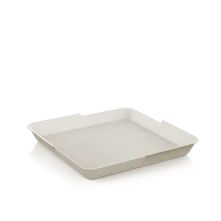 Herbruikbare borden Circulplate 1000 ml, PP 23,4 x 23,4 x 2,95 cm beige graphite Circulware
