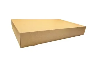 Cateringdozen, karton 55,7 x 37,6 x 8 cm bruin / wit