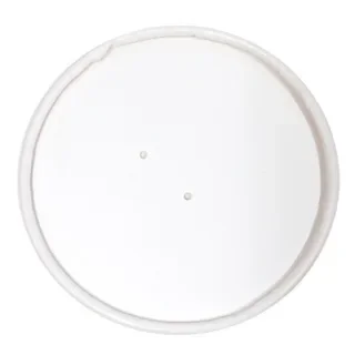 Deksels voor soepbekers, karton Ø 9,8 cm wit