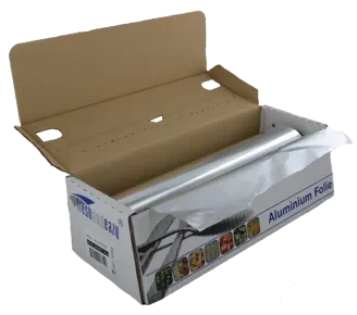 Aluminiumfolie in dispenserdoos, aluminium 30 cm x 200 m 14 µm zilver