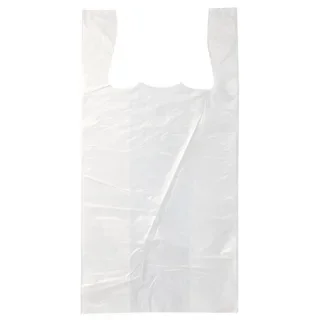 Hemddraagtassen, HDPE 30/10 x 60 cm 17 µm wit