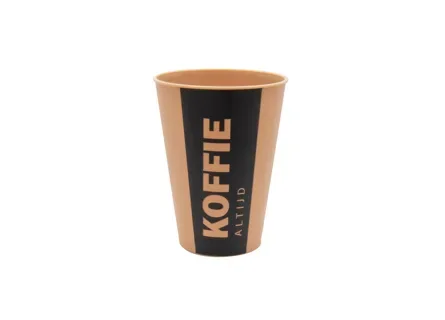 Altijd Koffie cup herbruikbaar 180 ml, PP Ø 7 x 9,2 cm bruin