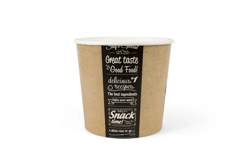 Foodbuckets met deksel 2550 ml (85 oz), karton Ø 18 cm Good Food