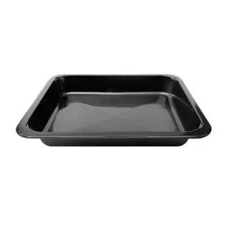 Menuschalen 1-vaks, rPP 22,7 x 17,8 x 3,2 cm zwart