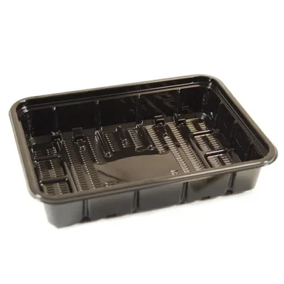 Menubakken topseal 800 ml, PP 19,7 x 15 x 4 cm zwart