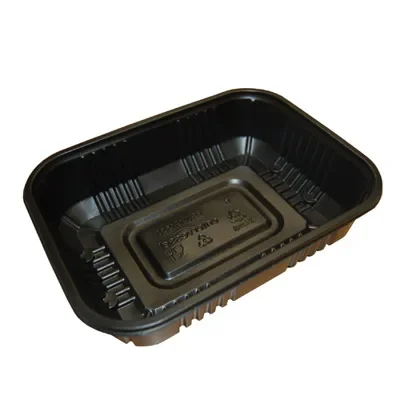 Menubakken topseal 1700 ml, PP 23 x 19 x 5 cm zwart