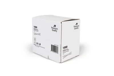 Roerstaafjes in dispenserdoos, hout 11 cm