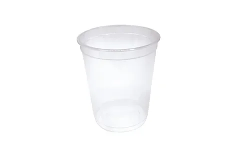 Saladebakken rond 1000 ml, PP Ø 11,5 cm H 13,8 cm transparant