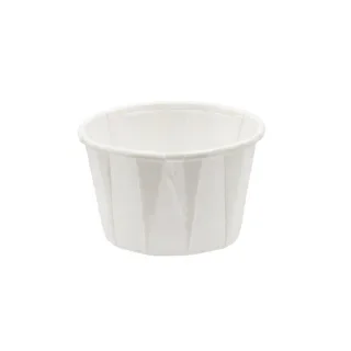 Sauscups 60 ml (2 oz), papier Ø 5,4 x 3,6 cm wit
