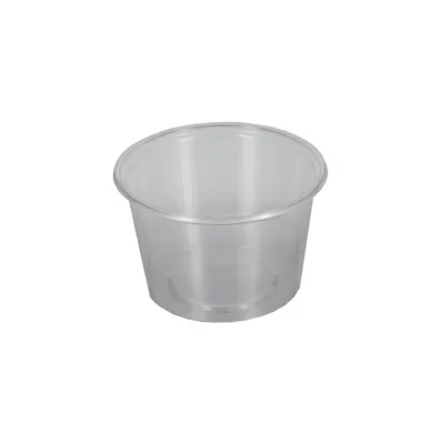 Sausbakjes “rond” 100 ml, PP Ø 7,03 x 4,4 cm transparant