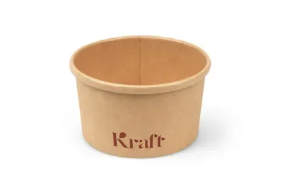 Soepbekers 230 ml (8 oz), karton Ø 9,8 x 5,4 cm bruin Kraft