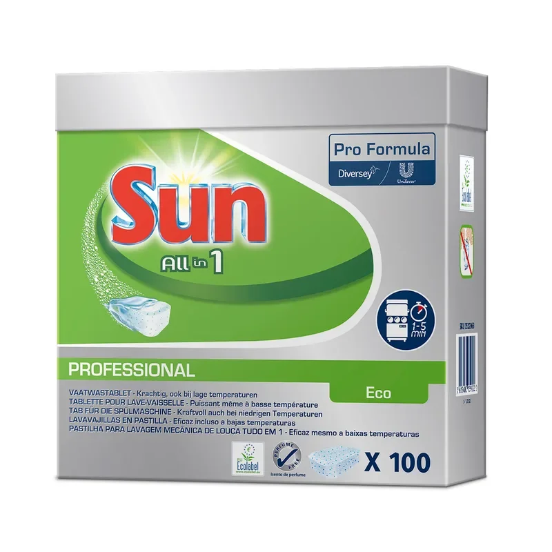 Sun Pro Formula All-in-1 Eco Vaatwastabletten, 5 x 100 st.