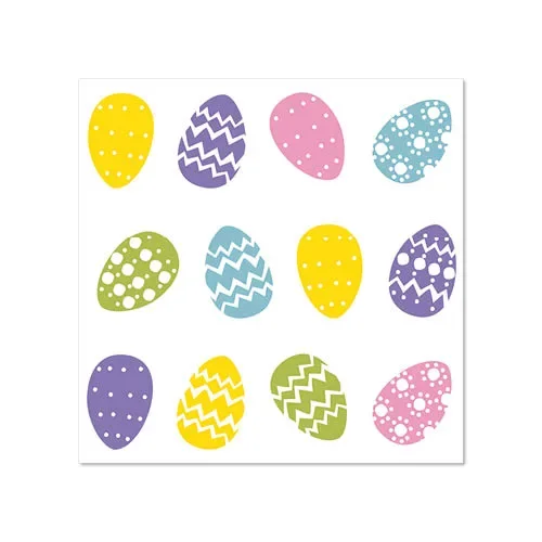 Servetten 3-laags 1/4 vouw 25 cm x 25 cm “Coloured Eggs”