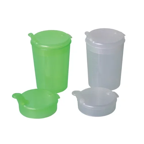 Drinkbeker Profi Care 0,2 l Ø 7 cm x 12,5 cm assorti kleuren met 2 opzetstukken