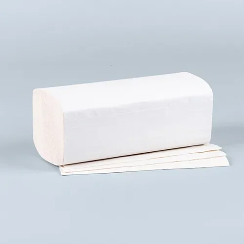 Handdoek V-vouw 23 cm x 25 cm wit Eco 2-laags